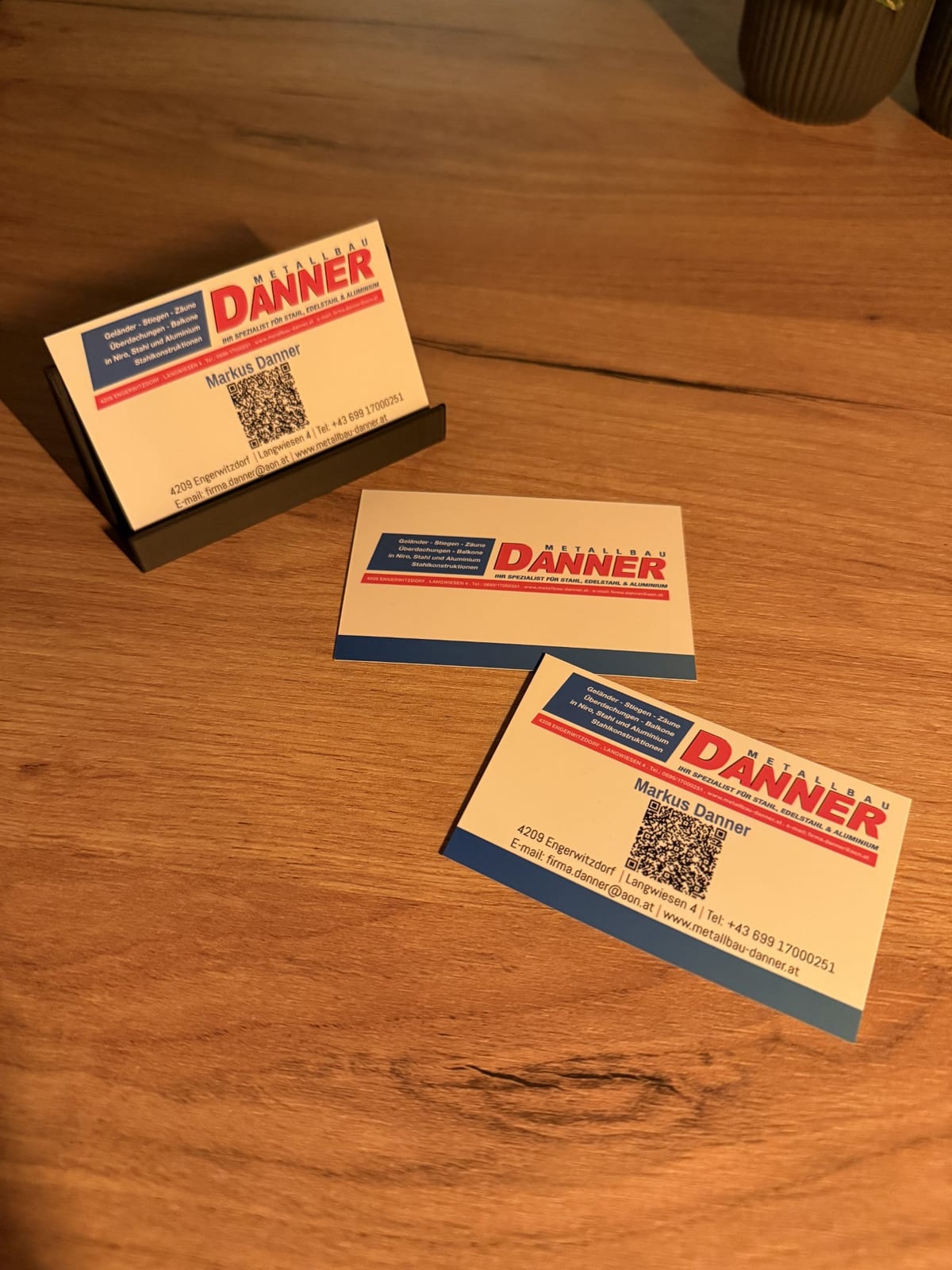 Metallbau Danner — Visitenkarten (1 von 2)